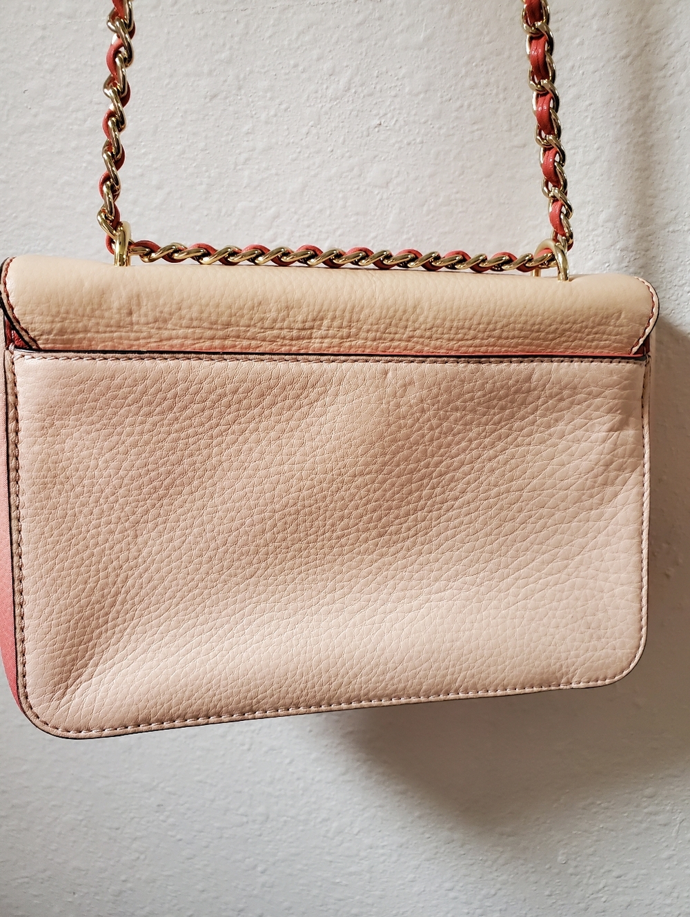 Tory Burch Mercer Adjustable Shoulder Bag Pink Ombre Gradient Dégradé Leather - Picture 6 of 16